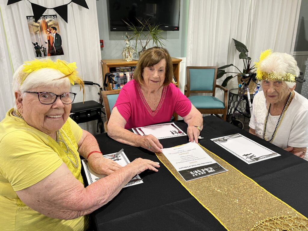 A major theme- Great Gatsby launched at one of aged care sites in Caloundra. QLD.  