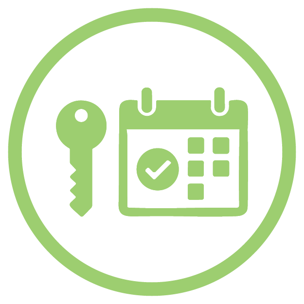 Accommodation booking icon